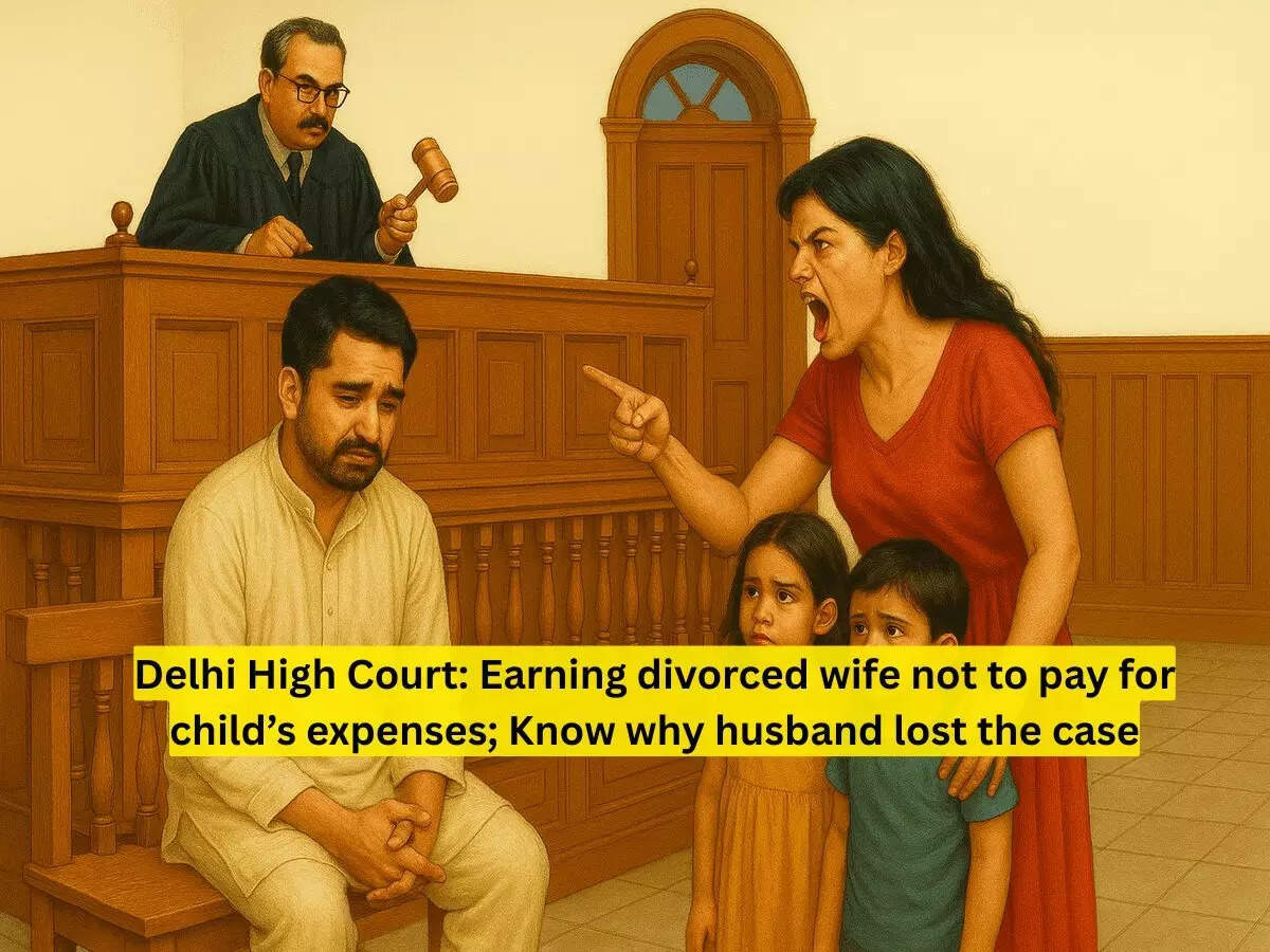 Earning, divorced wife not to pay for child’s maintenance; husband has to bear entire expense, rules Delhi High court