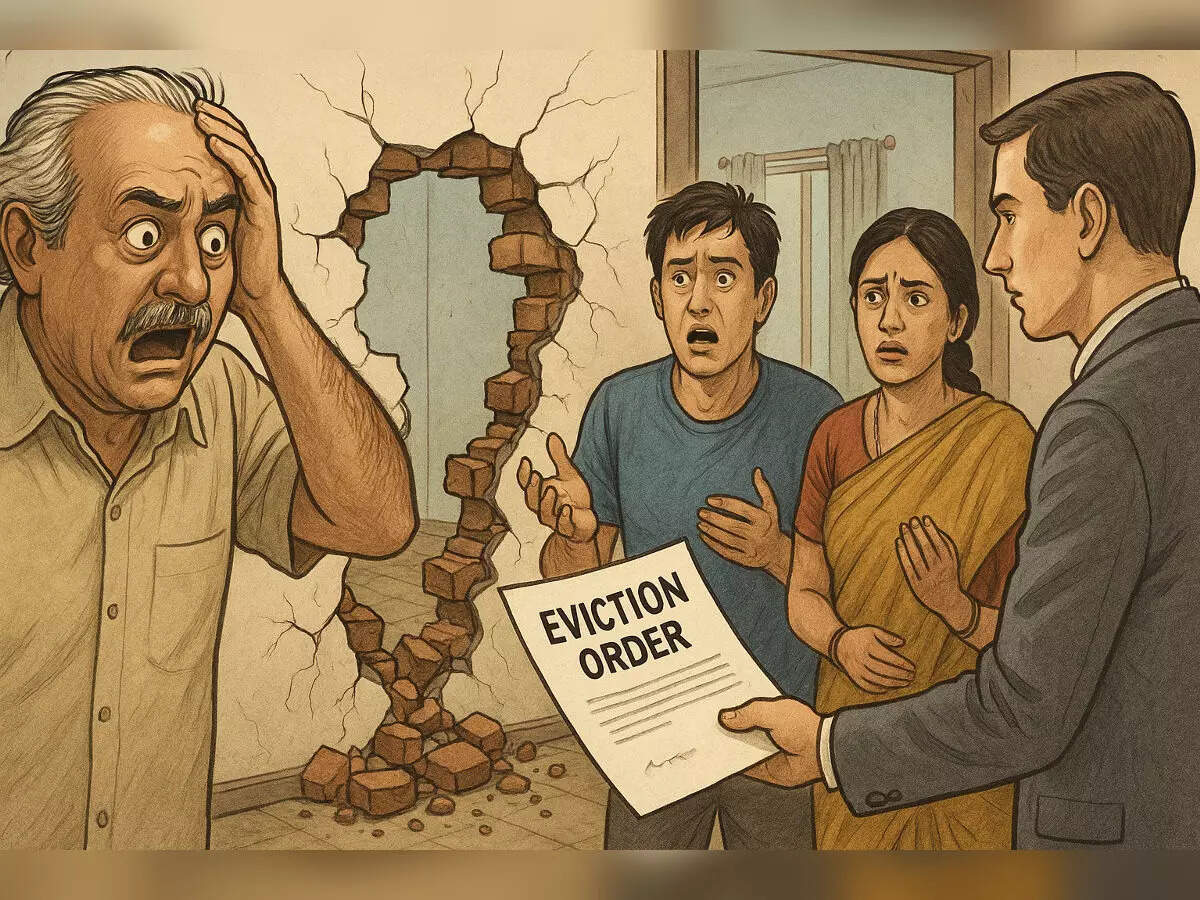 Landlord wins eviction case in Gujarat High Court after tenants break wall, use property for unapproved purposes - The Economic Times