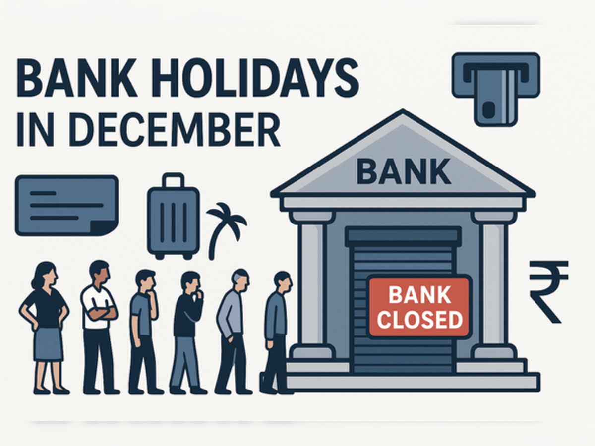 Bank holidays in December 2025: Banks to be closed on these days, check state-wise holiday list