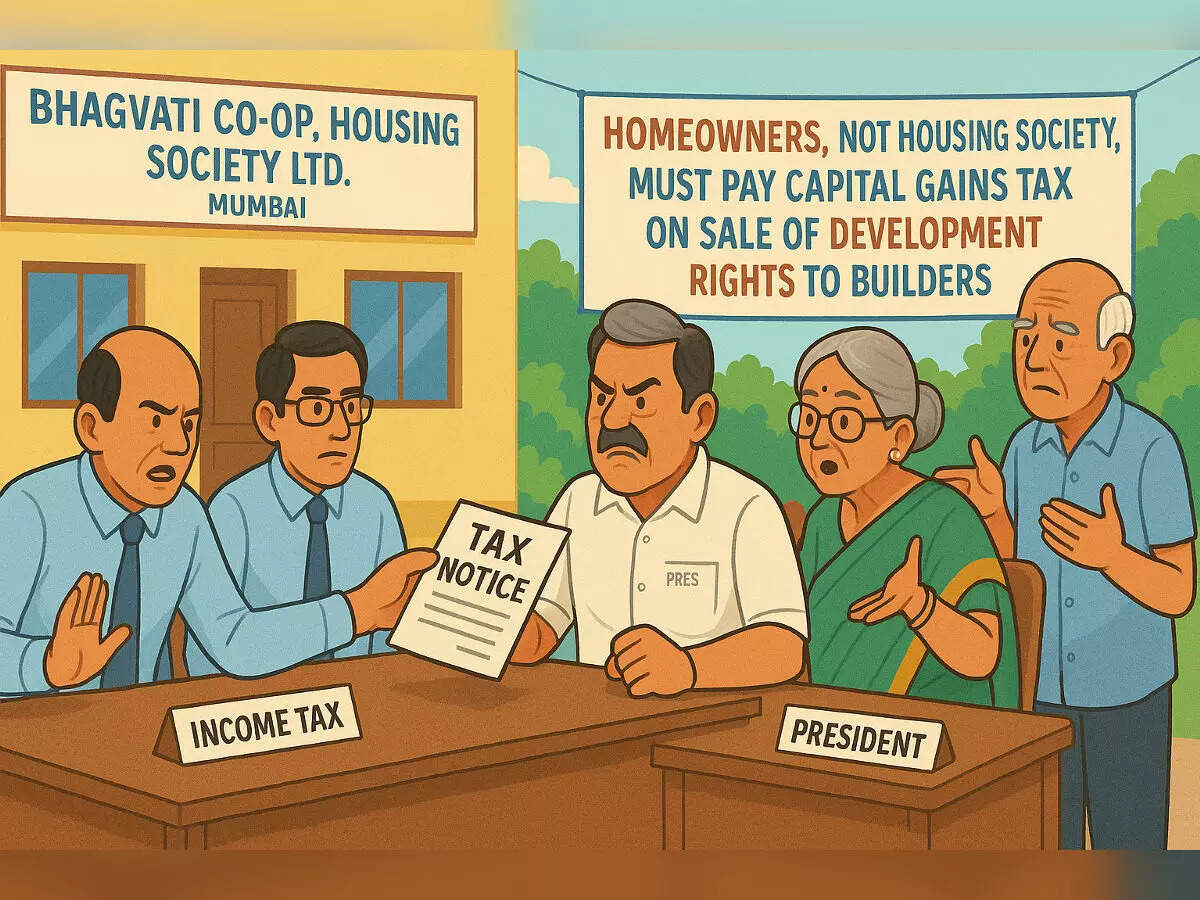 Homeowners, not housing society, must pay capital gains tax on sale of development rights to builders, rules ITAT Mumbai