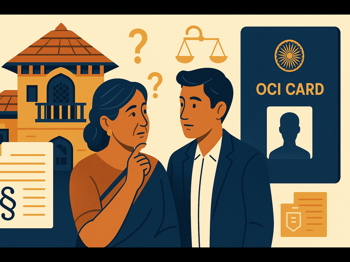 I am an OCI card holder, can I become a joint owner in a land bought by my mother?