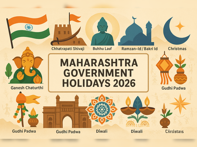 Image for Maharashtra state government holiday list for 2026: Check when banks, educational, financial & other institutions will be closed in new year