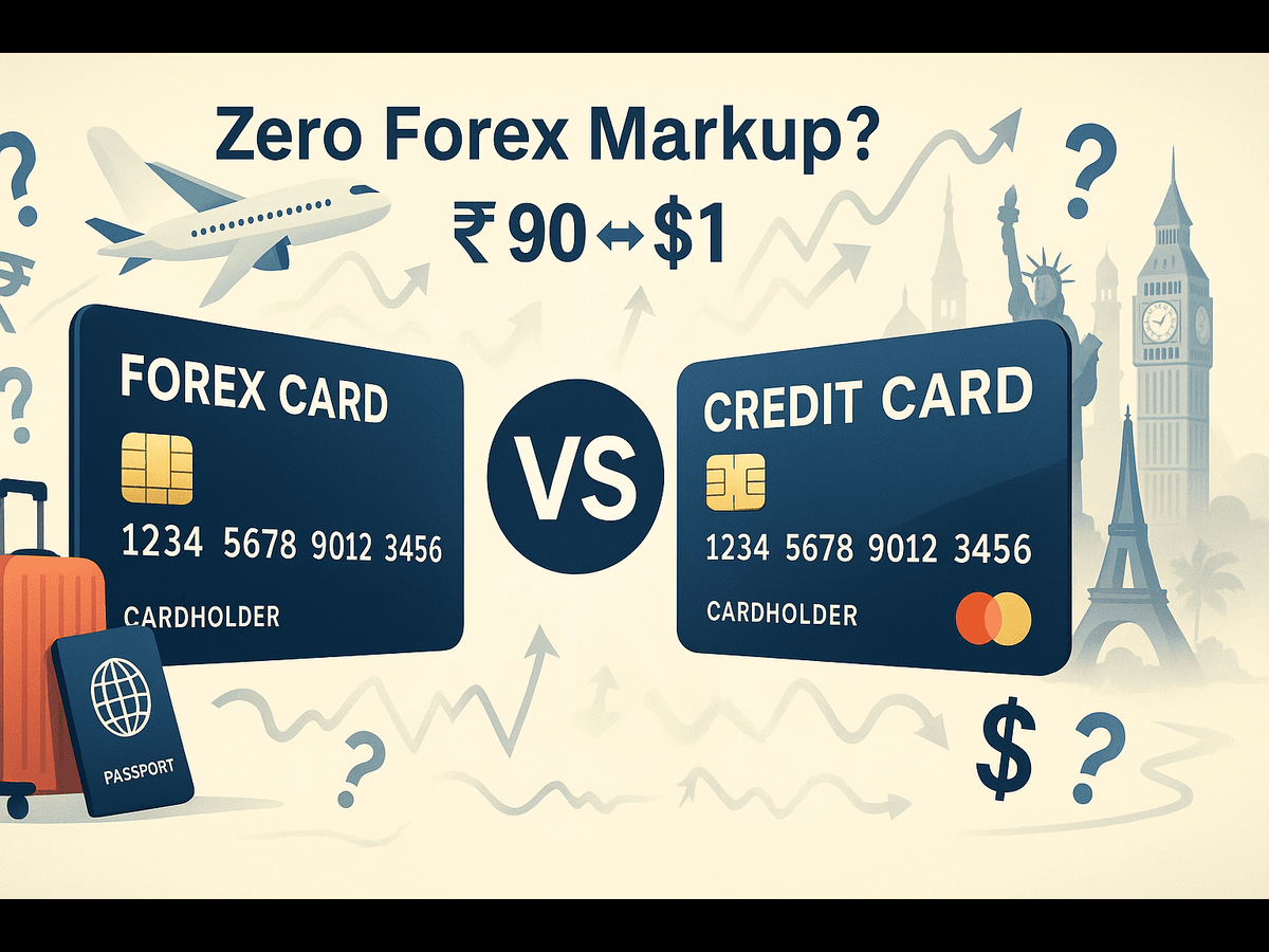 Forex card vs credit card: Here’s how you can smartly save money on international travel with Zero Forex Markup cards?