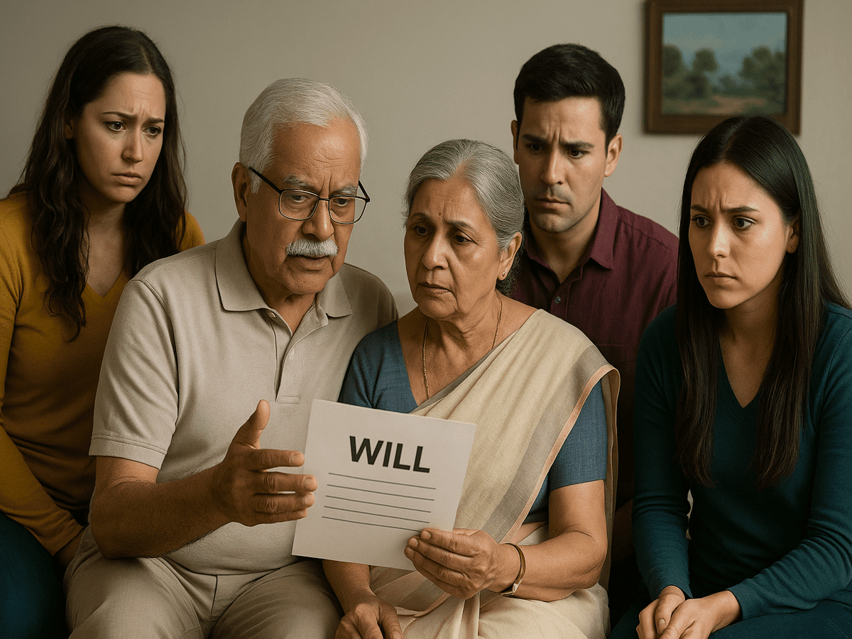 I have a brother and a sister, but no family partition deed. How will my parents’ property be divided after their death?